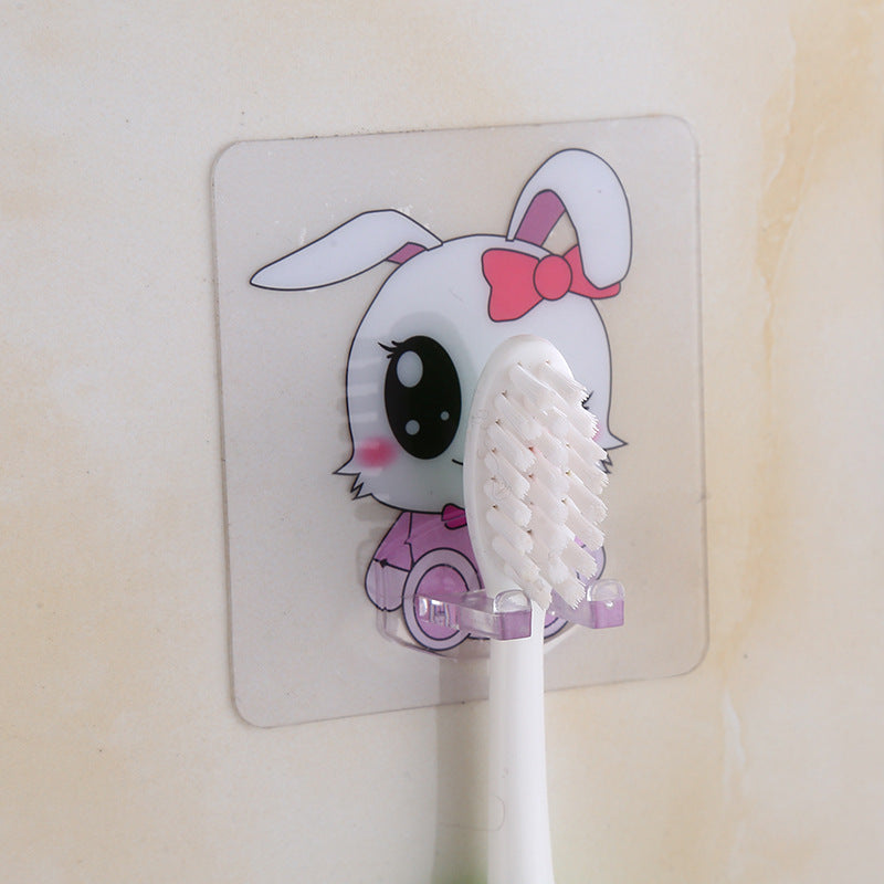 Non-Marking Suction Wall Toothbrush Holder Seamless Cartoon Design