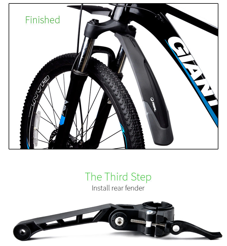 Mountain Bike Mudguard 24"-29" - Black