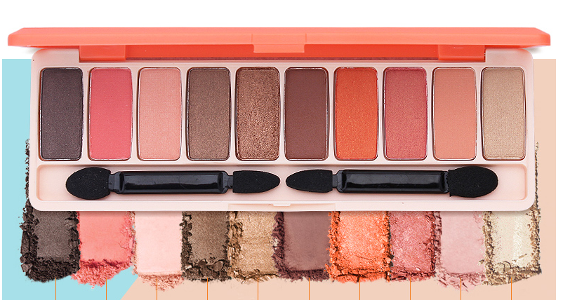 Waterproof Glitter Eyeshadow Palette for Beginners - Pearl & Colorful Shades