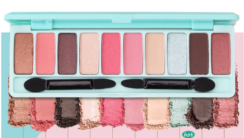 Waterproof Glitter Eyeshadow Palette for Beginners - Pearl & Colorful Shades