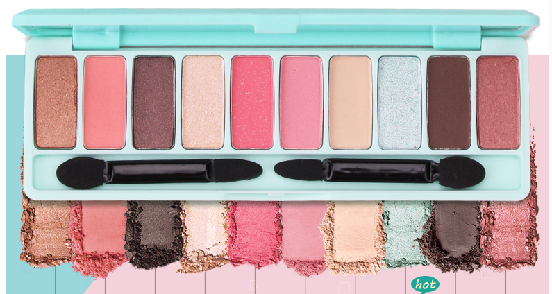 Waterproof Glitter Eyeshadow Palette for Beginners - Pearl & Colorful Shades