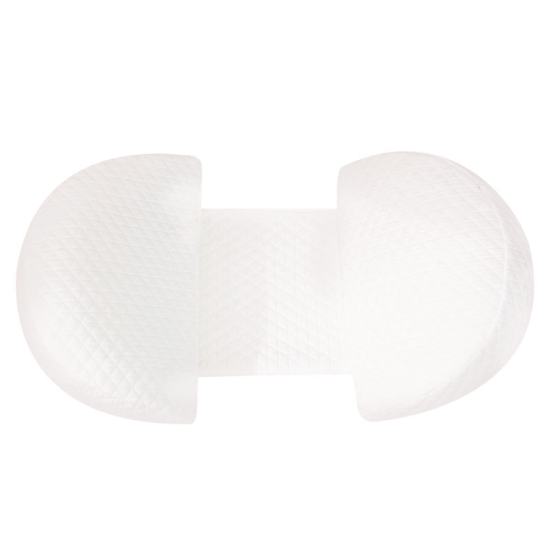 Natural Latex Lumbar Support Pillow for Side Sleepers - Multi-Functional Pregnancy and Back Relief Cushion