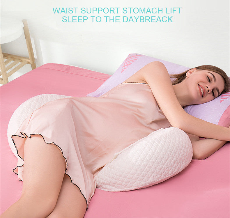 Natural Latex Lumbar Support Pillow for Side Sleepers - Multi-Functional Pregnancy and Back Relief Cushion
