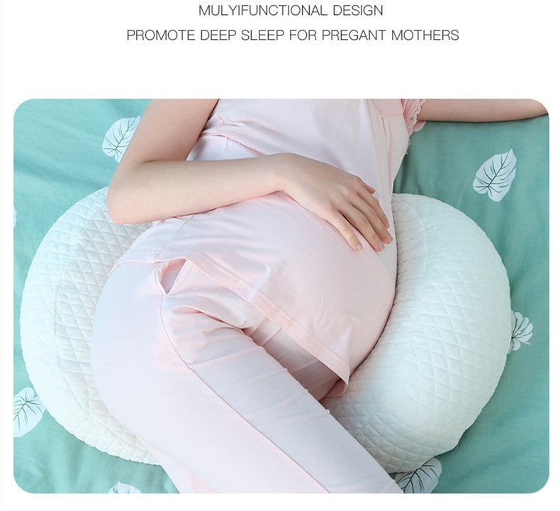 Natural Latex Lumbar Support Pillow for Side Sleepers - Multi-Functional Pregnancy and Back Relief Cushion