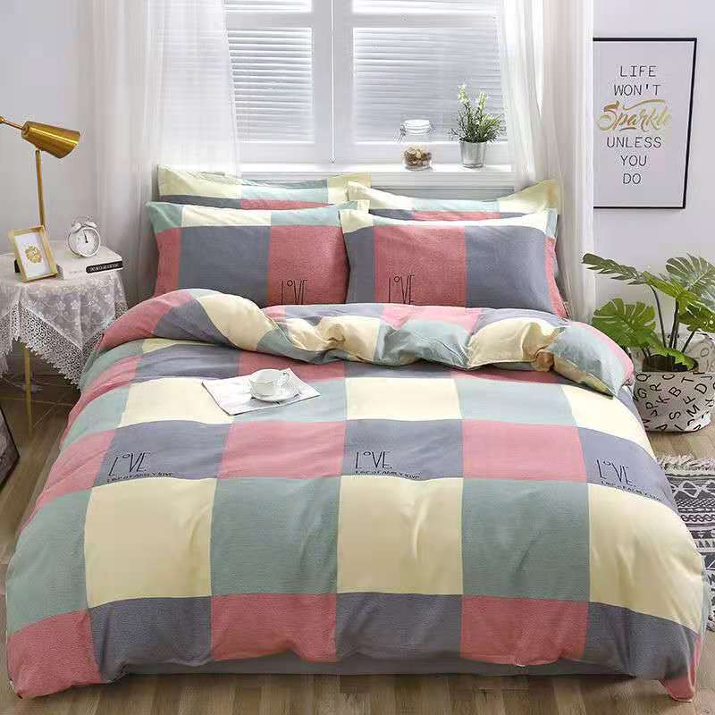 Brushed Bed Sheet and Duvet Cover Set - Multiple Styles & Sizes Available