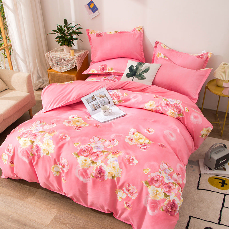 Brushed Bed Sheet and Duvet Cover Set - Multiple Styles & Sizes Available