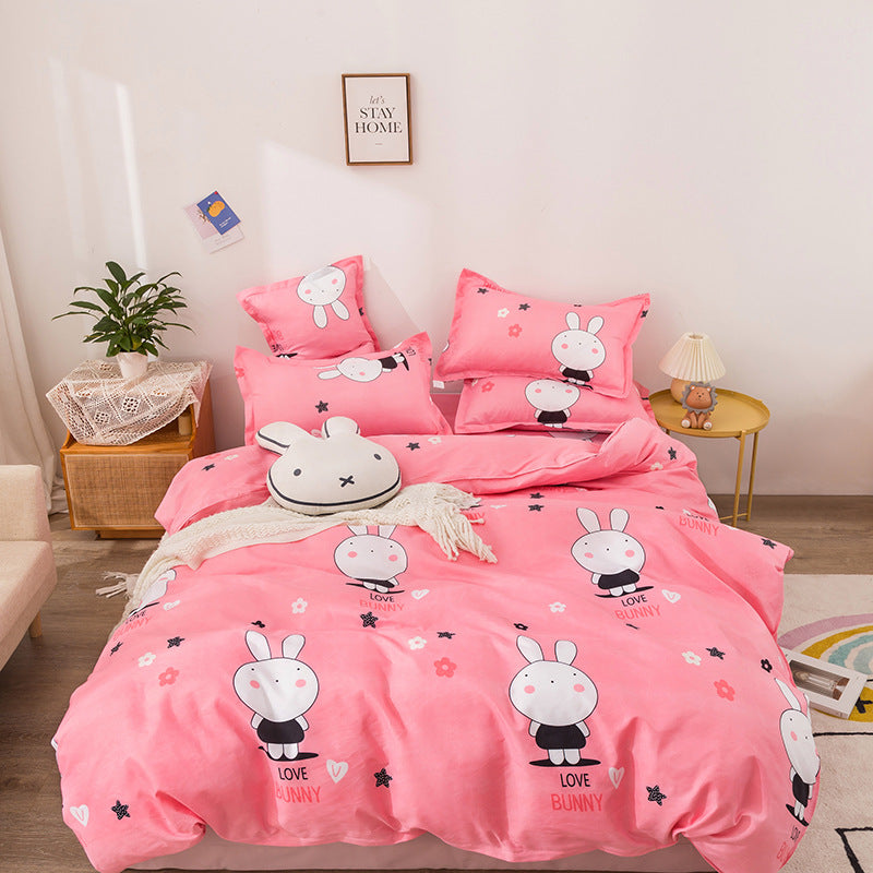 Brushed Bed Sheet and Duvet Cover Set - Multiple Styles & Sizes Available