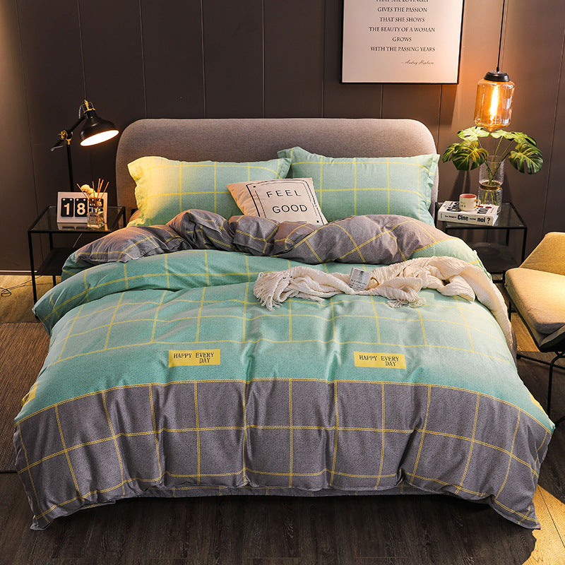 Brushed Bed Sheet and Duvet Cover Set - Multiple Styles & Sizes Available