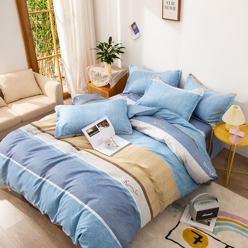 Brushed Bed Sheet and Duvet Cover Set - Multiple Styles & Sizes Available