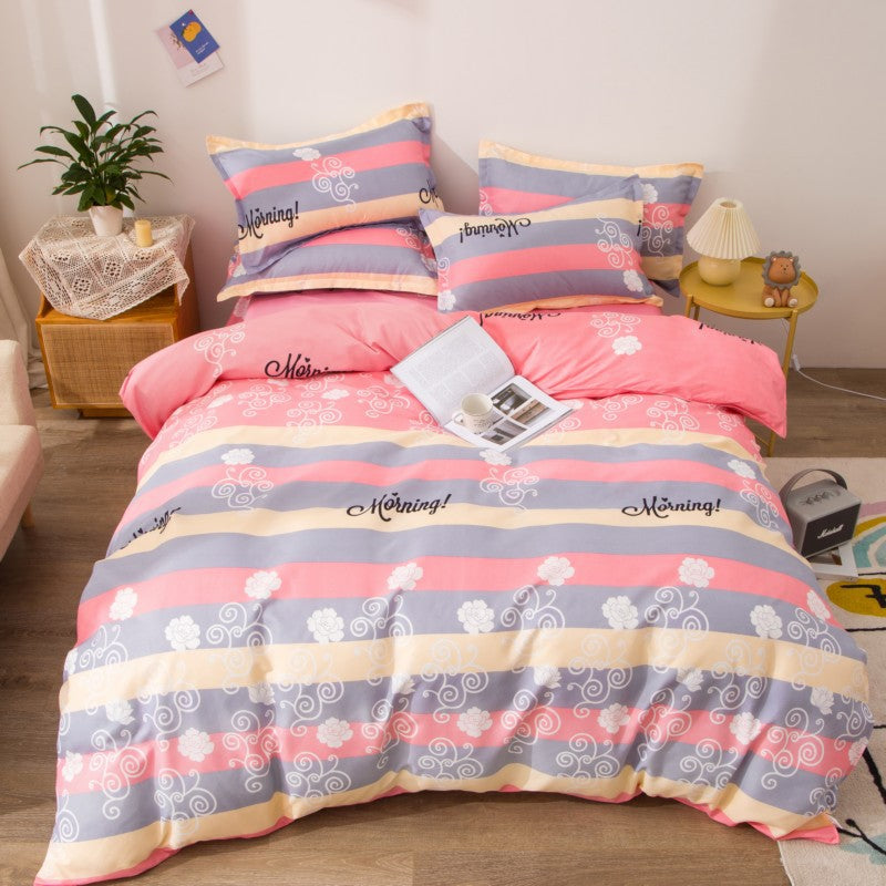 Brushed Bed Sheet and Duvet Cover Set - Multiple Styles & Sizes Available