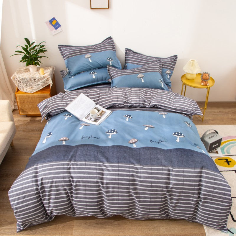 Brushed Bed Sheet and Duvet Cover Set - Multiple Styles & Sizes Available