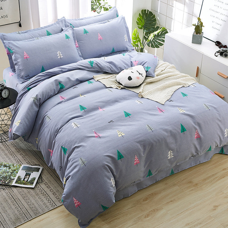 Brushed Bed Sheet and Duvet Cover Set - Multiple Styles & Sizes Available