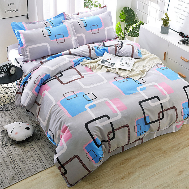 Brushed Bed Sheet and Duvet Cover Set - Multiple Styles & Sizes Available