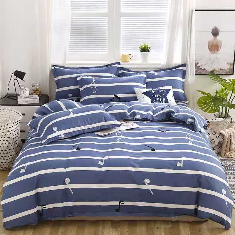 Brushed Bed Sheet and Duvet Cover Set - Multiple Styles & Sizes Available