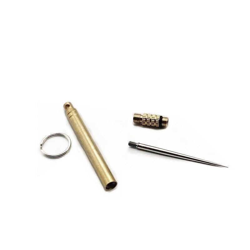 Portable Waterproof Brass & Titanium Alloy Toothpick Set - Outdoor Use