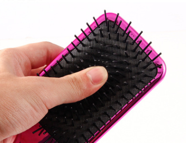 Electroplating Hairdressing Comb Anti-Knotting Large Plastic Brush Multi-Color Options