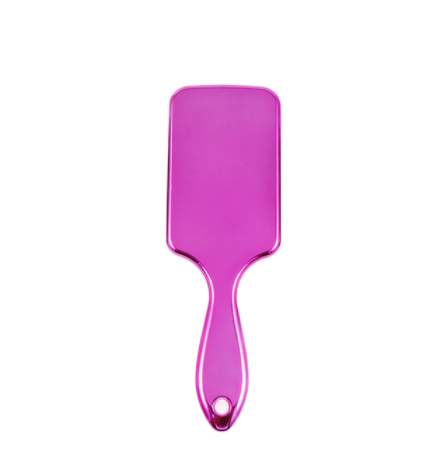 Electroplating Hairdressing Comb Anti-Knotting Large Plastic Brush Multi-Color Options