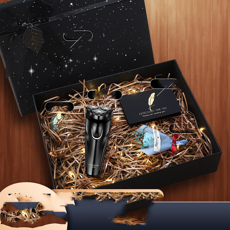 Rotary Electric Shaver with 3 Cutter Heads, Rechargeable