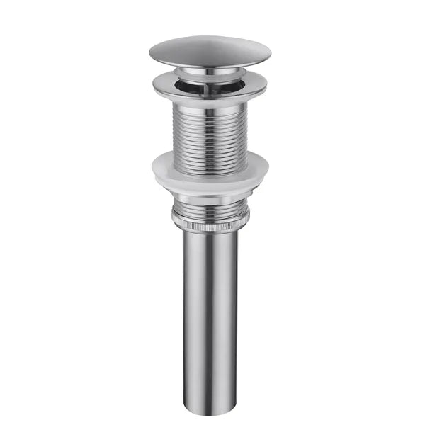 Bathroom Sink Drain Without Overflow - Stainless Steel Vessel Sink Pop-Up Stopper