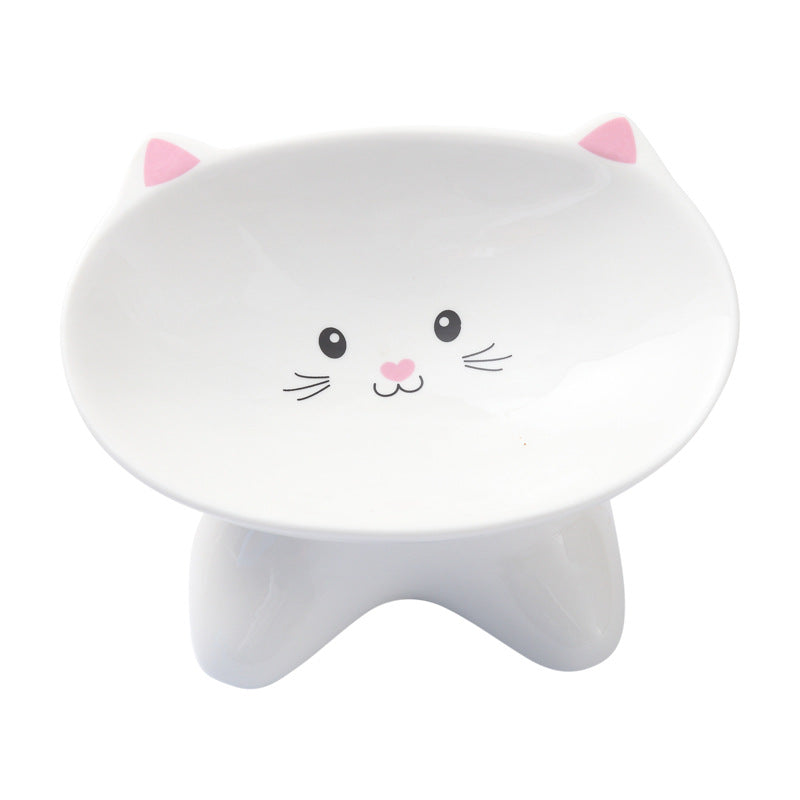 Ceramic Cat & Dog Food Bowl - Easy to Clean, Multiple Styles