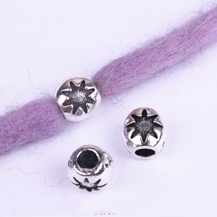 Beaded Hair Accessories for Wig & Hair Styling - Decorative Alloy Beads, Multiple Styles