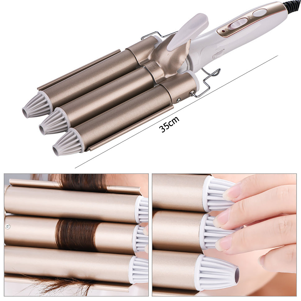 Ceramic Ion Curling Iron 16MM-20MM Tourmaline Hair Styler for Wet and Dry Hair
