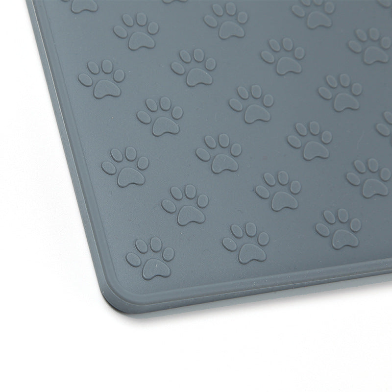 Waterproof Silicone Pet Mat for Dogs and Cats - Easy to Clean Square Placemat