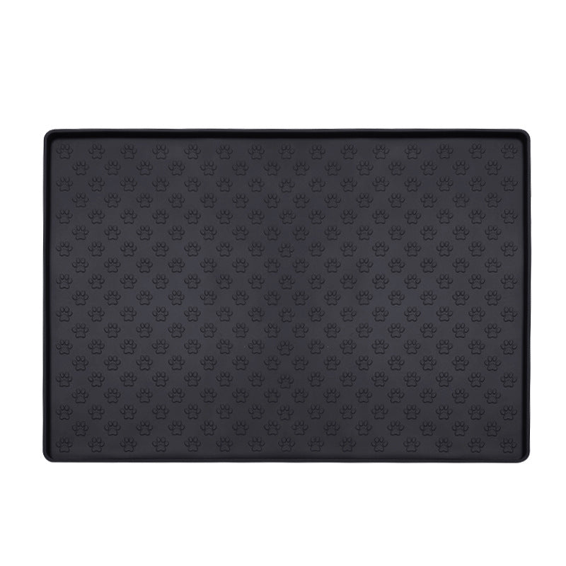 Waterproof Silicone Pet Mat for Dogs and Cats - Easy to Clean Square Placemat
