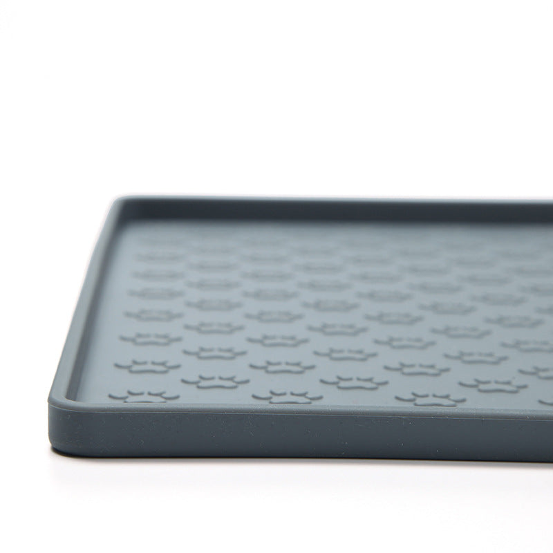 Waterproof Silicone Pet Mat for Dogs and Cats - Easy to Clean Square Placemat
