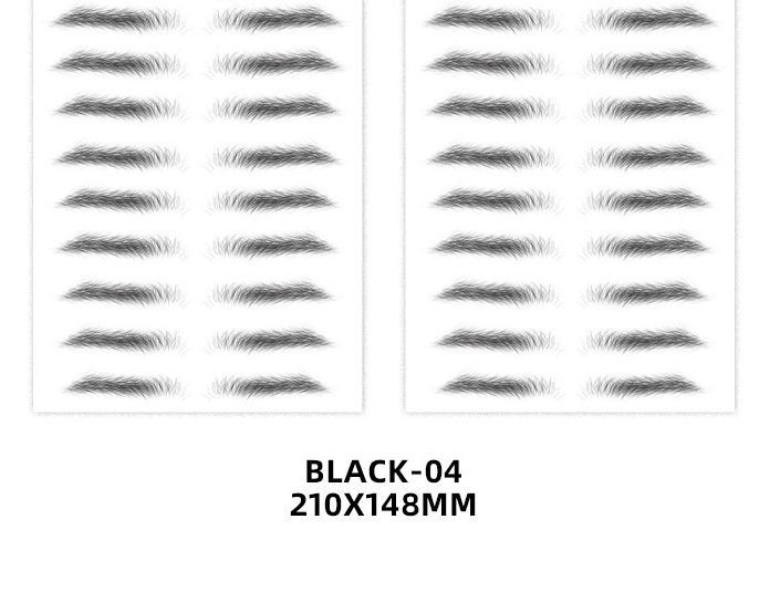 Waterproof Eyebrow Stickers - Eco-Friendly Transfer Decals for Makeup