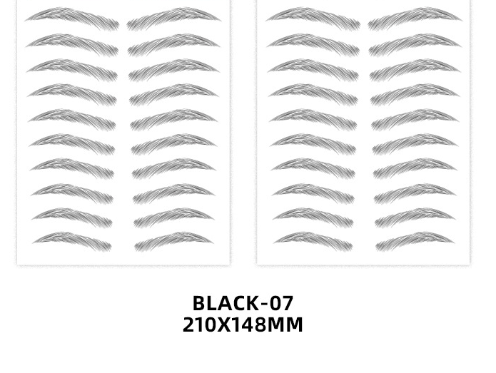 Waterproof Eyebrow Stickers - Eco-Friendly Transfer Decals for Makeup