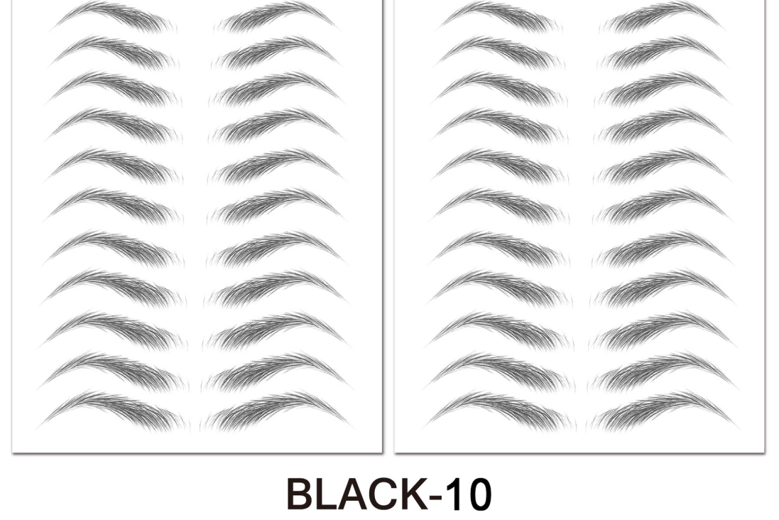 Waterproof Eyebrow Stickers - Eco-Friendly Transfer Decals for Makeup