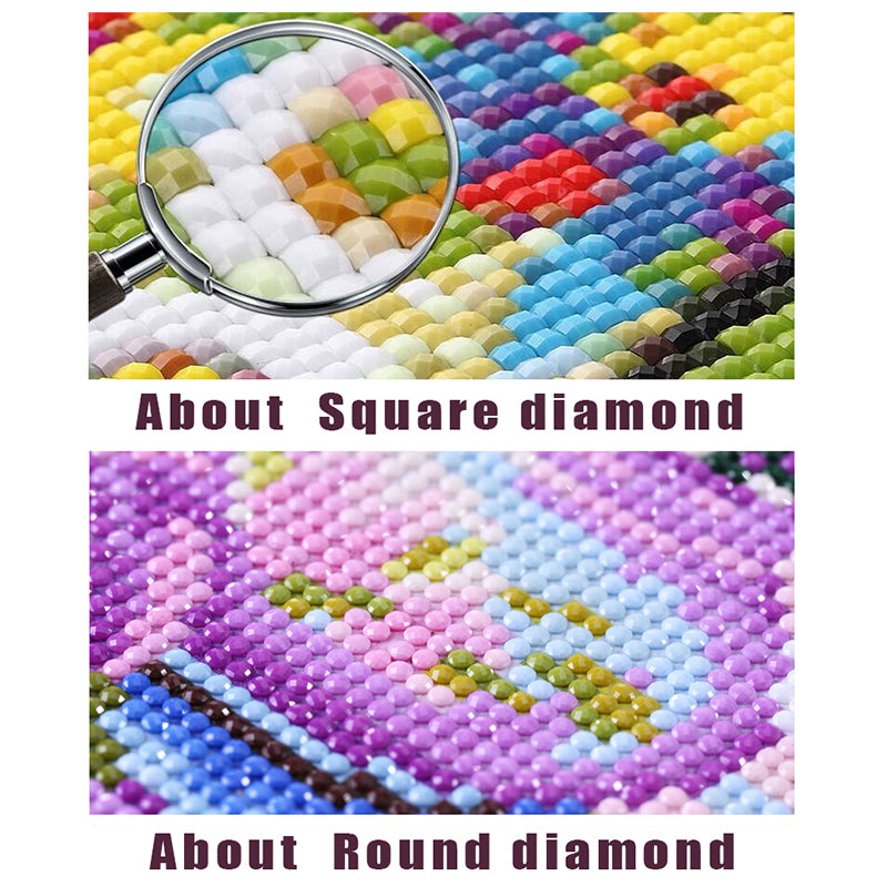 5D Diamond Painting Orchids Kit - Round or Square Diamonds, Wall Art, Home Decor