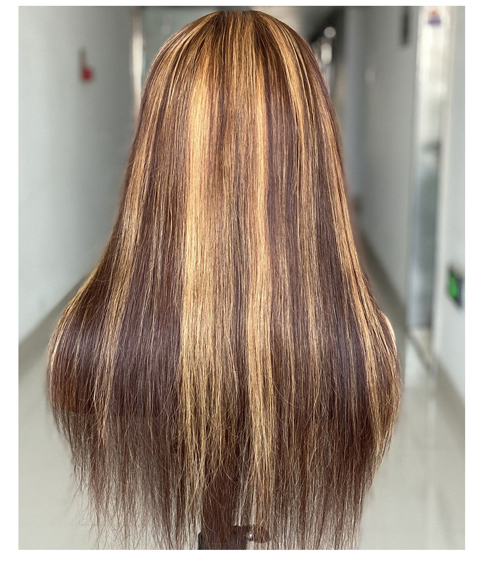 Human Hair Wig with Headgear