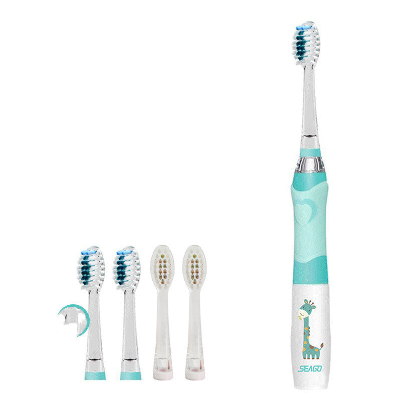 Children's Electric Toothbrush Soft Bristle Waterproof Sonic Kids Oral Care