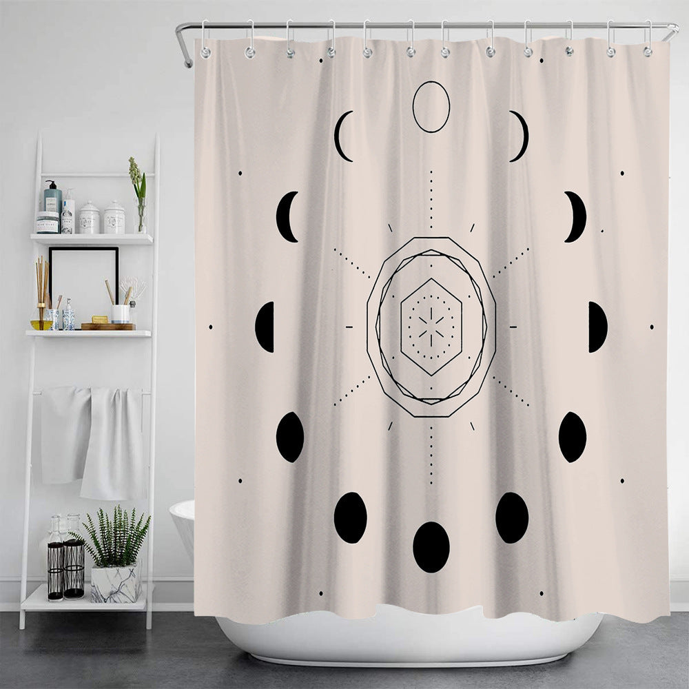 Nordic Modern Painting Bath Tent for Bathroom Storage - Multiple Sizes & Styles