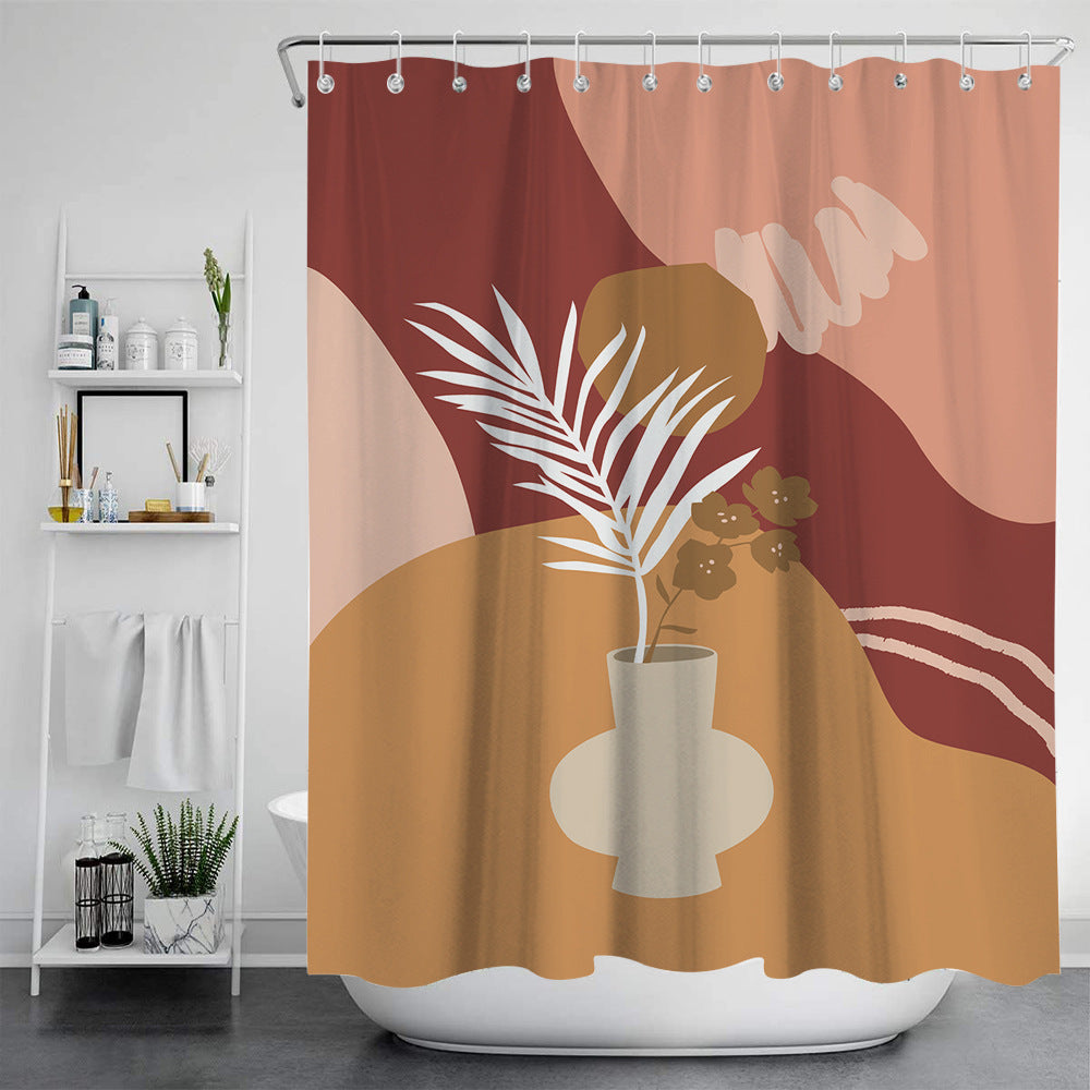 Nordic Modern Painting Bath Tent for Bathroom Storage - Multiple Sizes & Styles