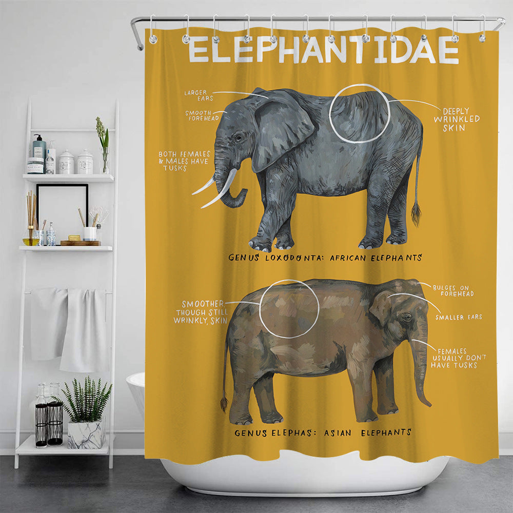 Nordic Modern Painting Bath Tent for Bathroom Storage - Multiple Sizes & Styles