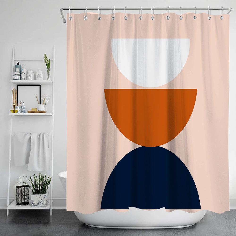 Nordic Modern Painting Bath Tent for Bathroom Storage - Multiple Sizes & Styles