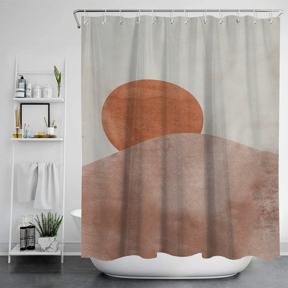 Nordic Modern Painting Bath Tent for Bathroom Storage - Multiple Sizes & Styles