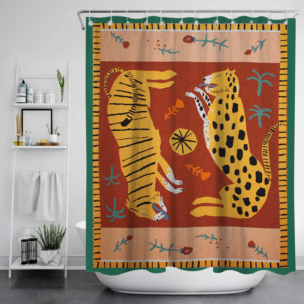 Nordic Modern Painting Bath Tent for Bathroom Storage - Multiple Sizes & Styles