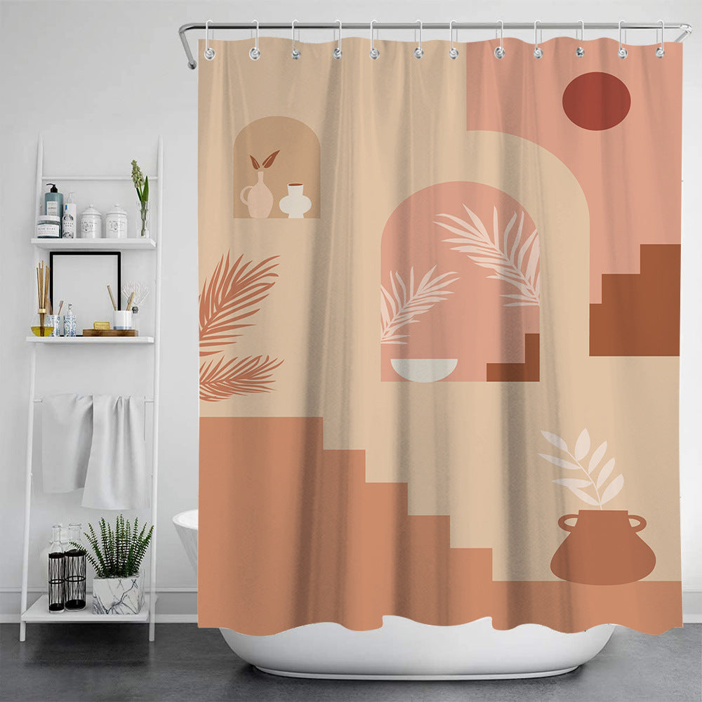 Nordic Modern Painting Bath Tent for Bathroom Storage - Multiple Sizes & Styles
