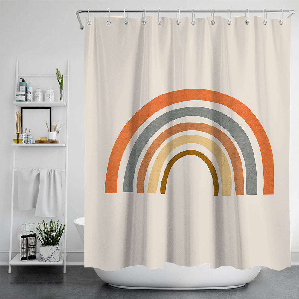 Nordic Modern Painting Bath Tent for Bathroom Storage - Multiple Sizes & Styles