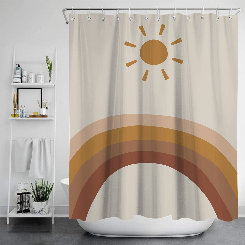 Nordic Modern Painting Bath Tent for Bathroom Storage - Multiple Sizes & Styles
