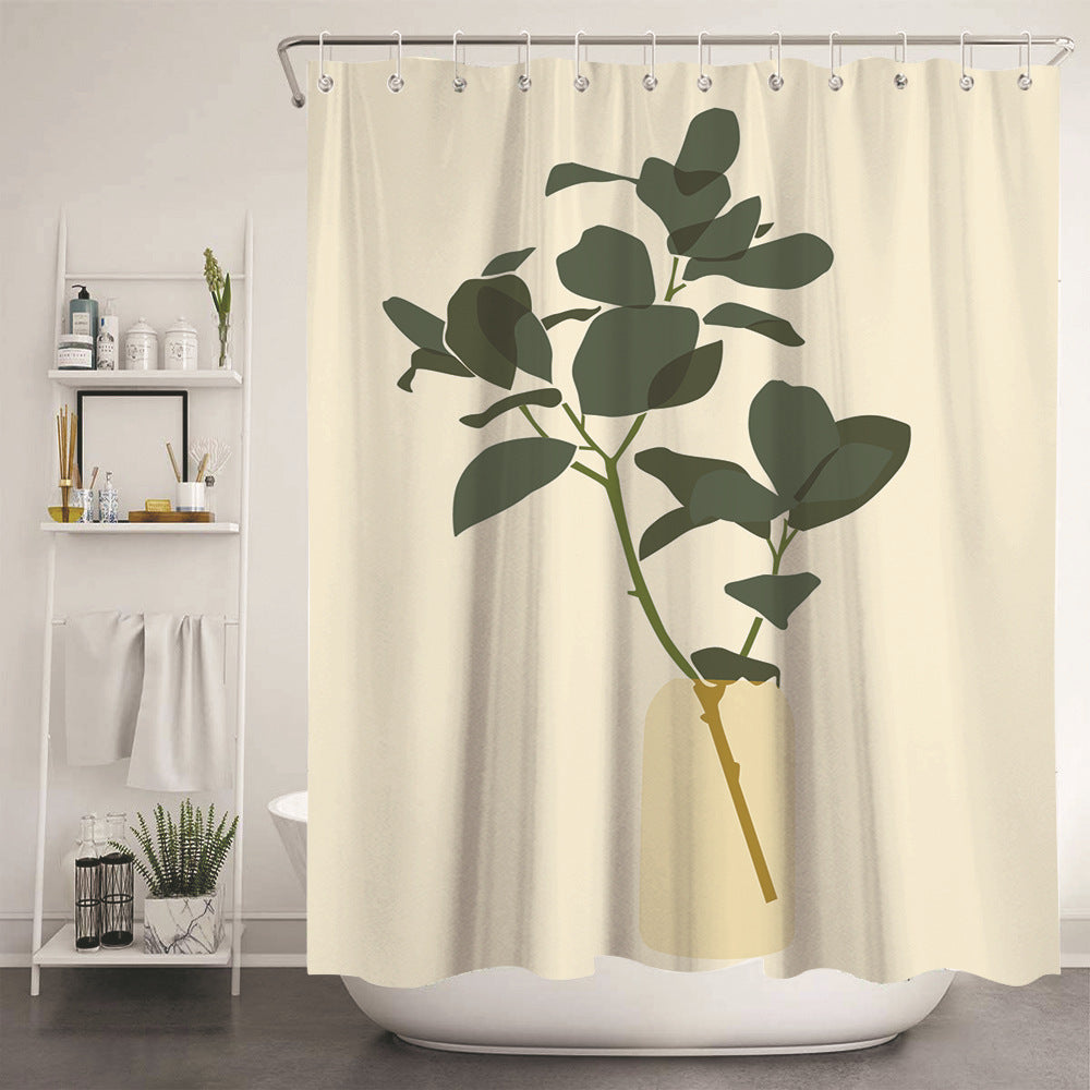 Nordic Modern Painting Bath Tent for Bathroom Storage - Multiple Sizes & Styles