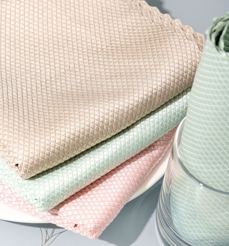 Microfiber Fish Scale Towel for Kitchen Cleaning Water Absorption Towels