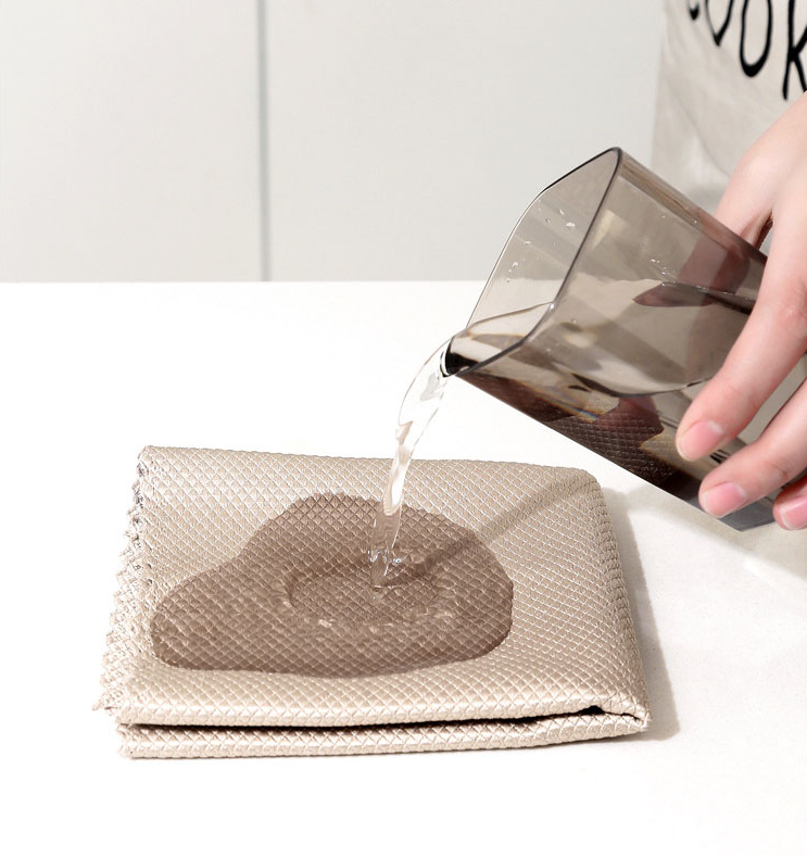 Microfiber Fish Scale Towel for Kitchen Cleaning Water Absorption Towels