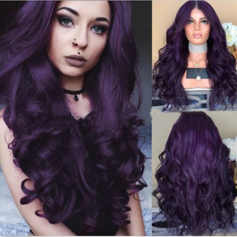 Long Curly Cosplay Wig with Bangs - Multiple Colors