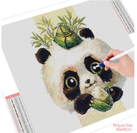 Diamond Painting Panda 5D Full Diamond Mosaic Home Decor Art Kit