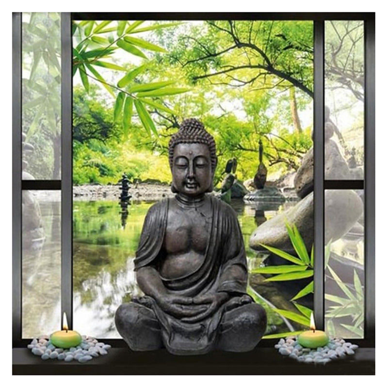 Diamond Painting Kit Buddha Statue Cross Stitch Art Craft 30x40cm 25x25cm 30x30cm